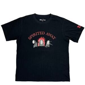 Spirited Away Studio Ghibli T-Shirt XL Black Red Goth Emo‎ Graphic Uniqlo UT Tee